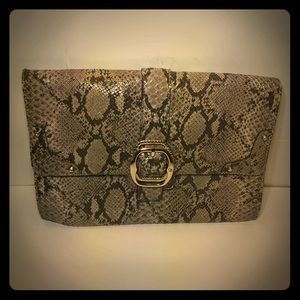Jessica Simpson snake skin clutch bag